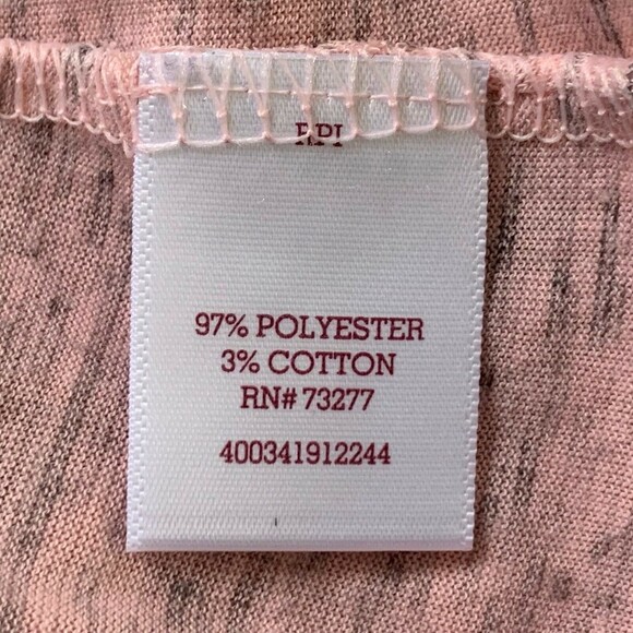 So NWT Pink Space-Dye Scoop Neck Tee Women S Relaxed 3/4 Sleeve - Picture 12 of 12